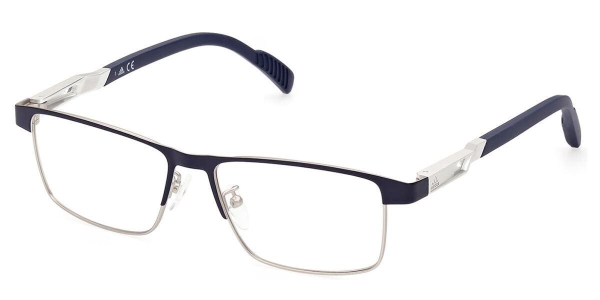 Photos - Glasses & Contact Lenses Adidas SP5023 091 Men's Eyeglasses Blue Size 54  - Blue (Frame Only)