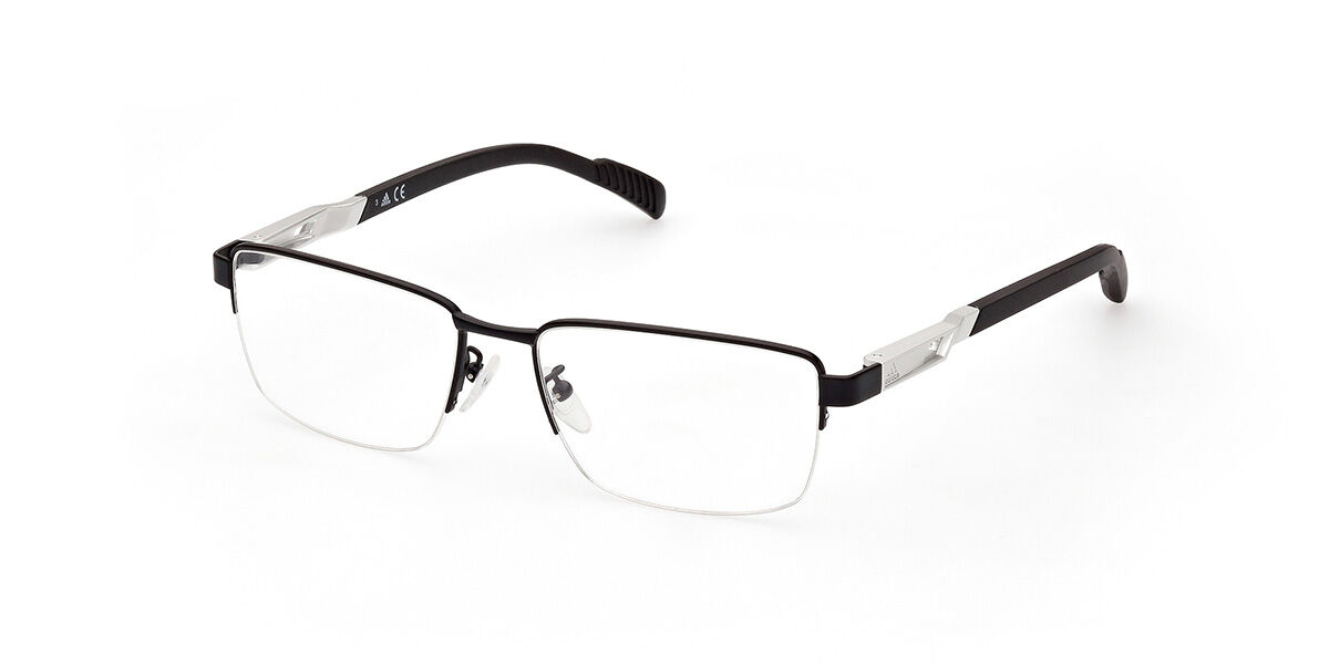 Photos - Glasses & Contact Lenses Adidas SP5026 002 Men's Eyeglasses Size 55  - Blue Ligh (Frame Only)