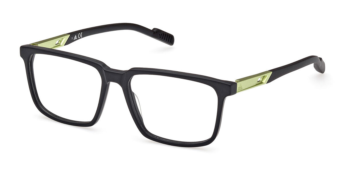 Photos - Glasses & Contact Lenses Adidas SP5039 002 Men's Eyeglasses Black Size 53  - Blu (Frame Only)