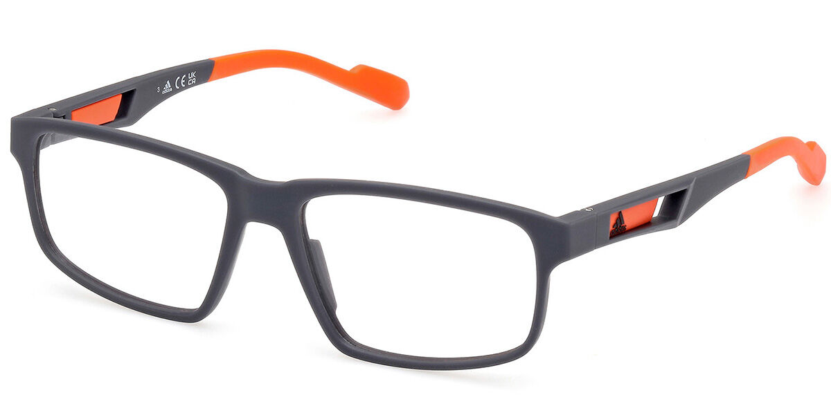 Photos - Glasses & Contact Lenses Adidas SP5055 020 Men's Eyeglasses Grey Size 55  - Blue (Frame Only)