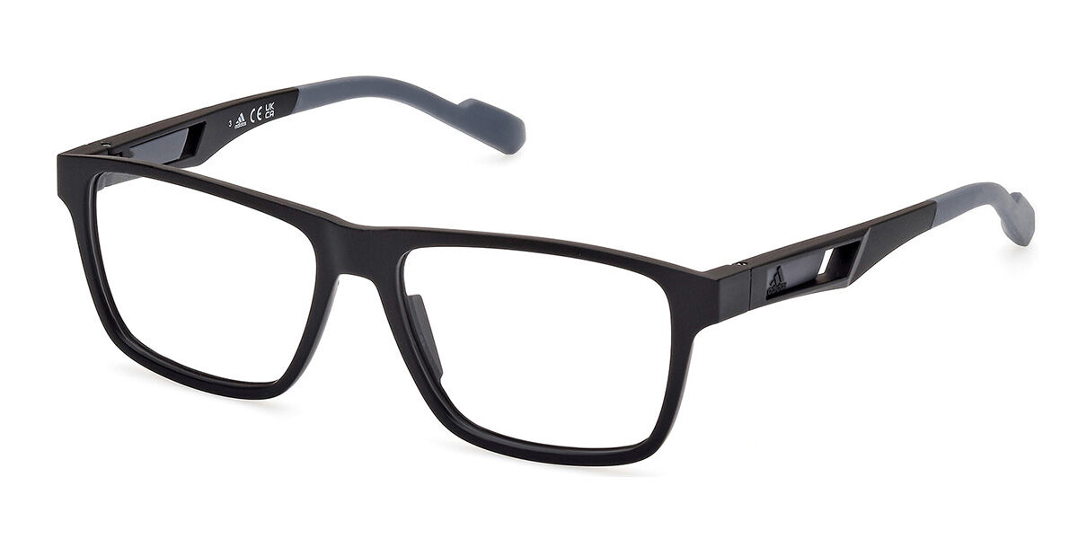 Photos - Glasses & Contact Lenses Adidas SP5058 002 Men's Eyeglasses Black Size 54  - Blu (Frame Only)