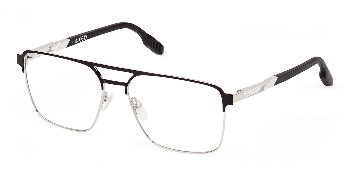 Photos - Glasses & Contact Lenses Adidas SP5069 001 Men's Eyeglasses Black Size 56  - Blu (Frame Only)