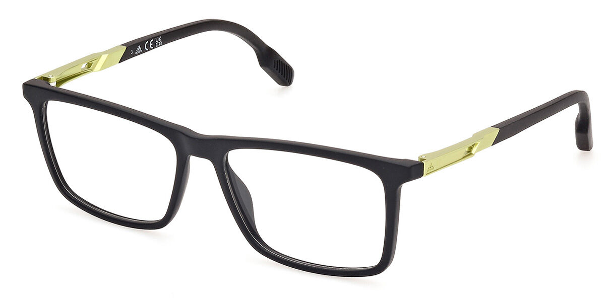 Photos - Glasses & Contact Lenses Adidas SP5070 002 Men's Eyeglasses Black Size 54  - Blu (Frame Only)