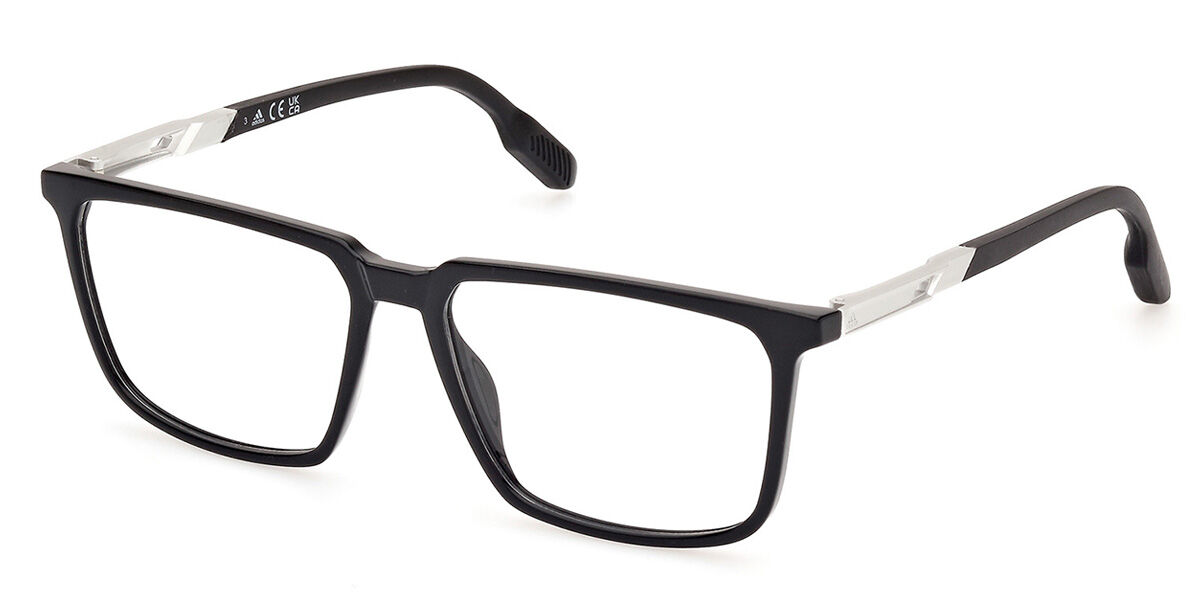 Photos - Glasses & Contact Lenses Adidas SP5071 001 Men's Eyeglasses Black Size 55  - Blu (Frame Only)