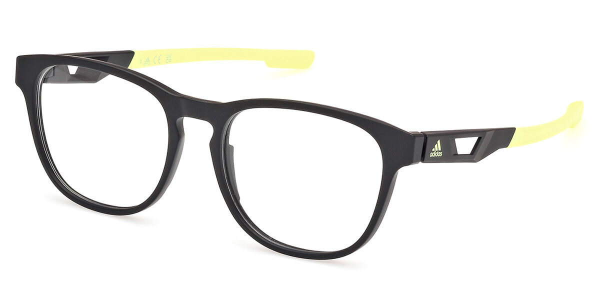 Photos - Glasses & Contact Lenses Adidas SP5072 002 Men's Eyeglasses Black Size 53  - Blu (Frame Only)