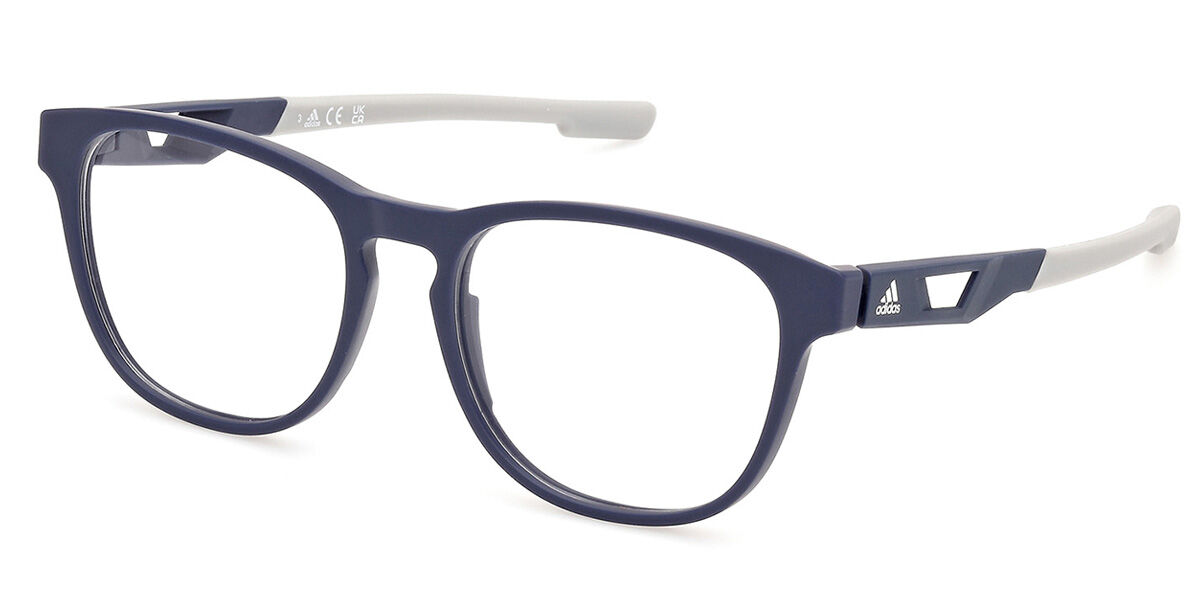 Photos - Glasses & Contact Lenses Adidas SP5072 092 Men's Eyeglasses Blue Size 53  - Blue (Frame Only)