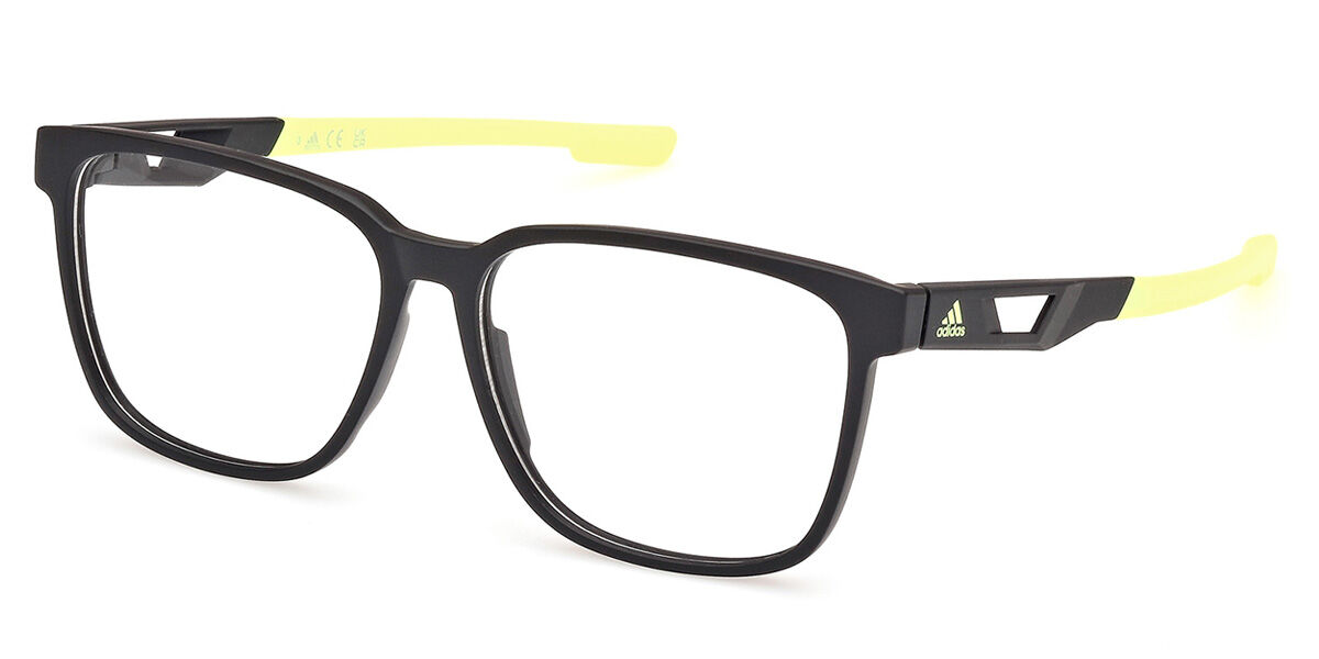 Photos - Glasses & Contact Lenses Adidas SP5073 002 Men's Eyeglasses Black Size 56  - Blu (Frame Only)