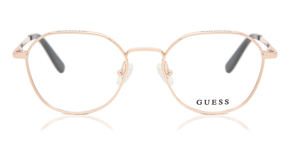 Photos - Glasses & Contact Lenses GUESS GU2724 028 Women's Eyeglasses Gold Size 49  - Blue (Frame Only)