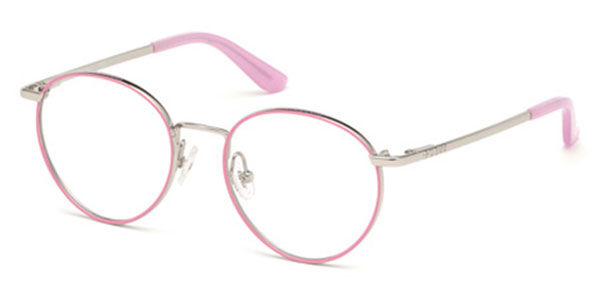 pink guess eyeglass frames