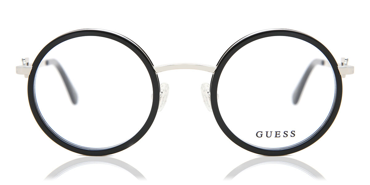 guess black frame glasses