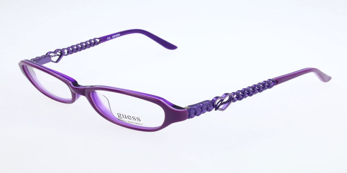 guess eyeglasses purple