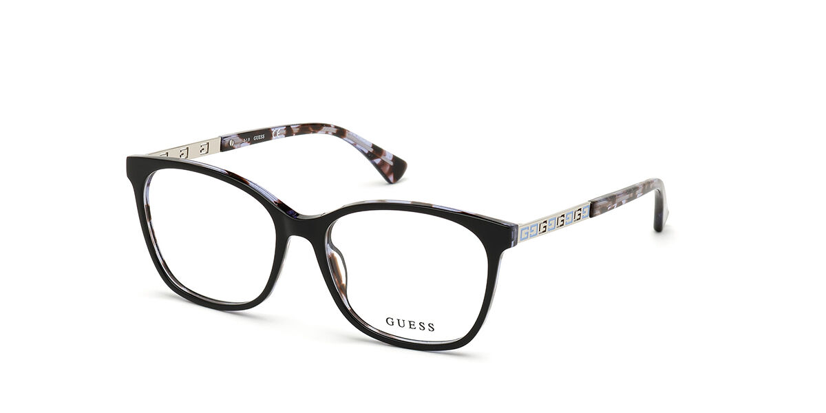 black guess eyeglasses