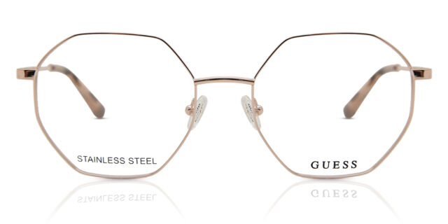 Guess GU2849 028 Shiny Rose Gold Eyeglasses | SmartBuyGlasses US display picture 1