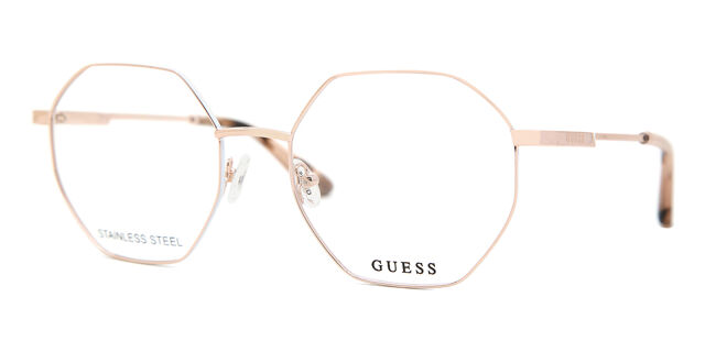 Guess GU2849 028 Shiny Rose Gold Eyeglasses | SmartBuyGlasses US display picture 3