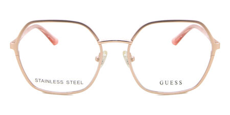 Lunettes De Vue Guess GU2849 - Monture Rose Gold Et Blanc 56/19/140 - Pour Femme, Neuves Avec étiquettes