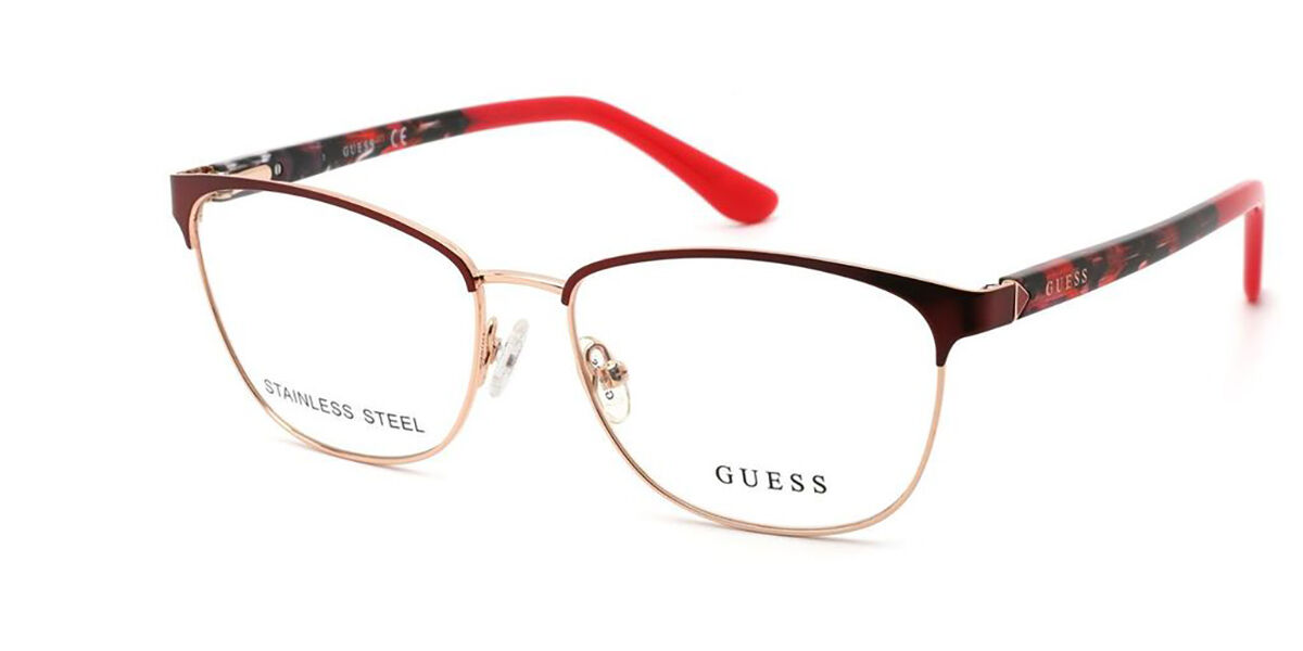 Guess GU 2699 071 Glasses Burgundy Gold | SmartBuyGlasses UK