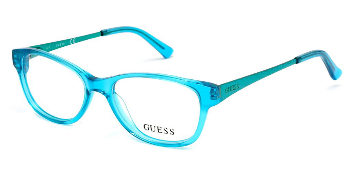 Guess GU 9135 089 Eyeglasses in Transparent Blue SmartBuyGlasses USA