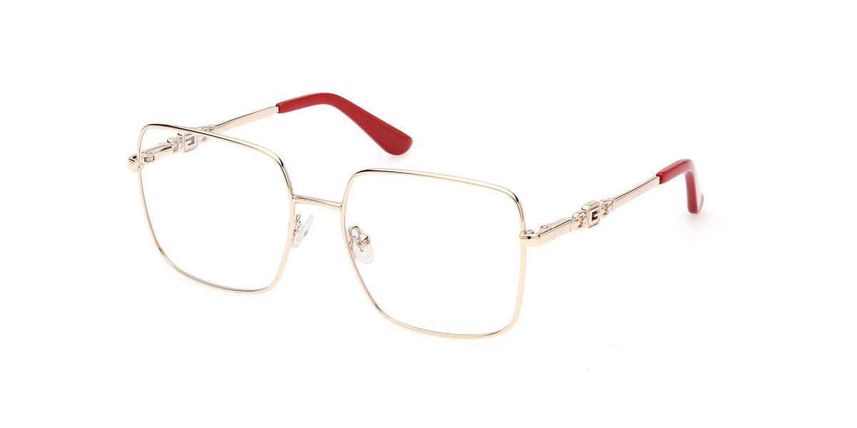 Photos - Glasses & Contact Lenses GUESS GU2953 032 Women's Eyeglasses Gold Size 53  - Blue (Frame Only)