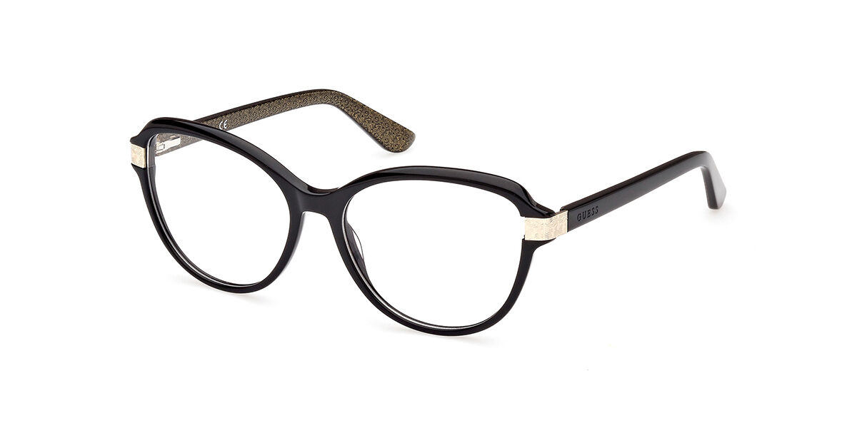Photos - Glasses & Contact Lenses GUESS GU2955 001 Women's Eyeglasses Black Size 55  - Blu (Frame Only)