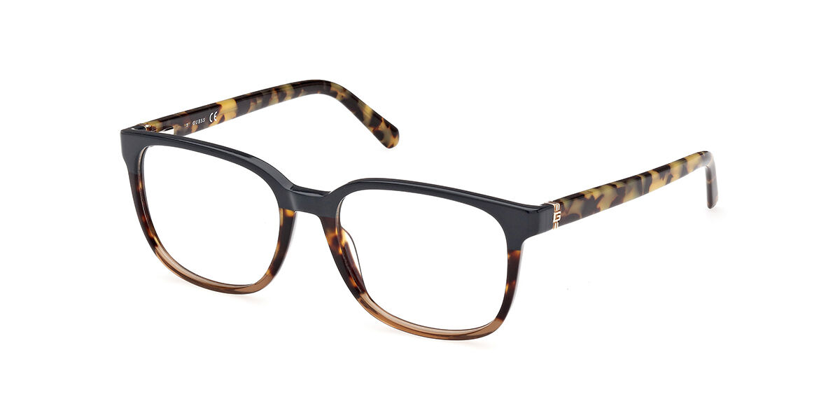 Guess Gu50080 050 Eyeglasses In Tortoise Black Two Tone Smartbuyglasses Usa 1711