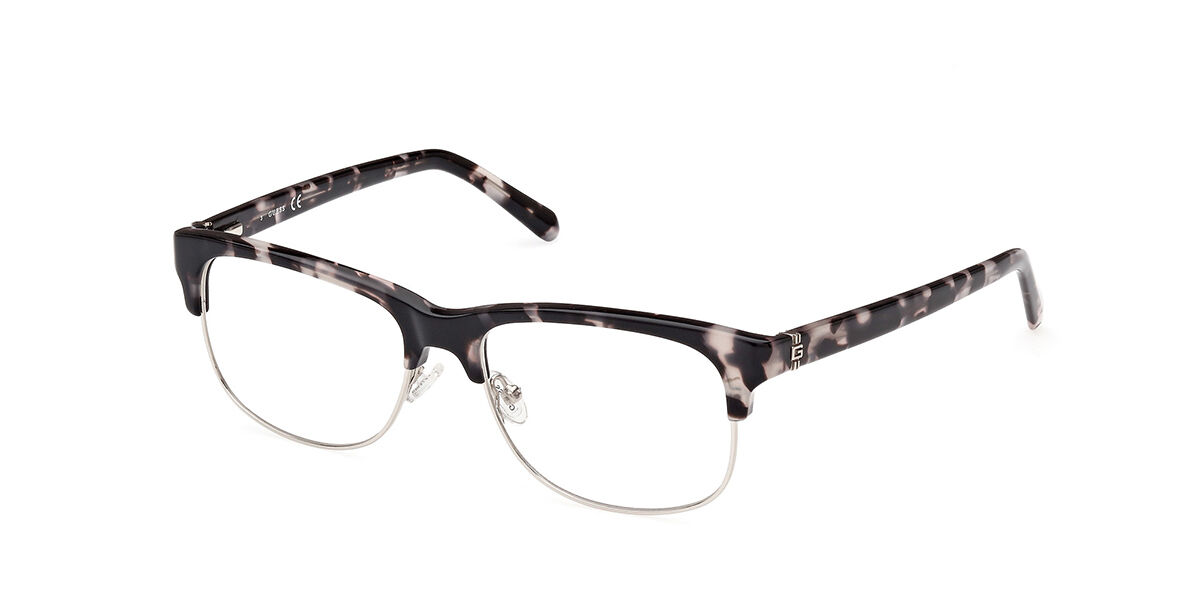 Photos - Glasses & Contact Lenses GUESS GU50081 020 Men's Eyeglasses Tortoiseshell Size 55 (Frame Only 