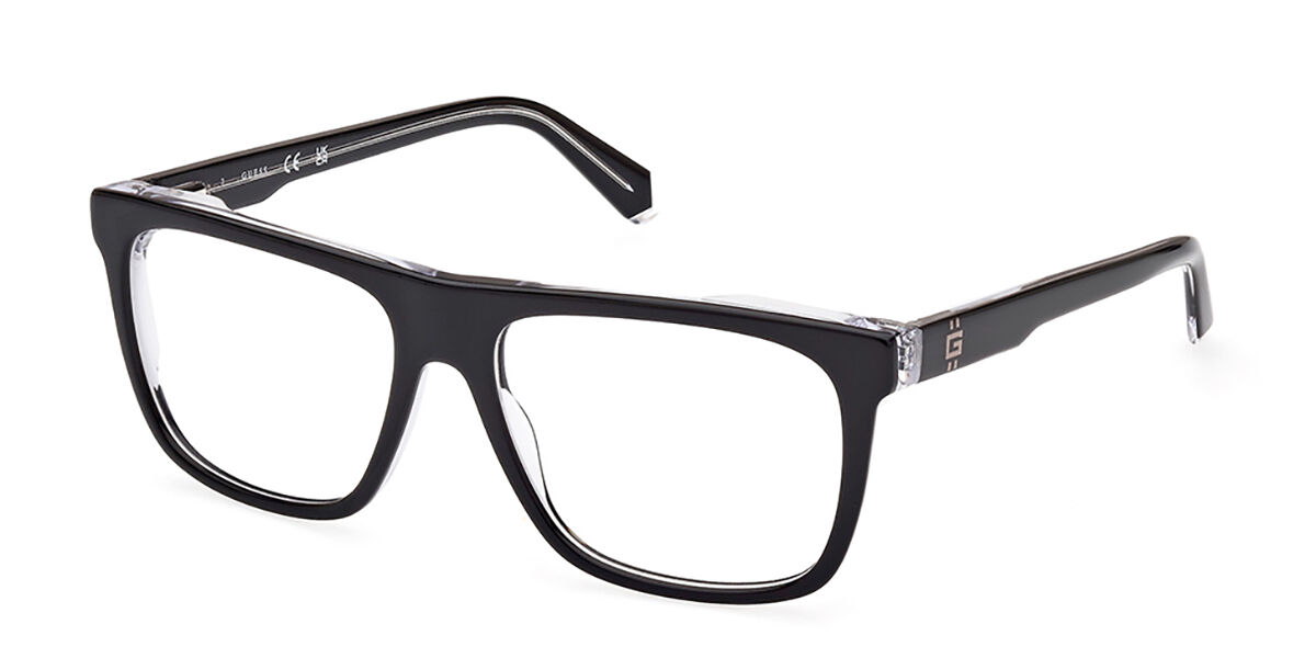 Guess GU50089 005 56 Czarne Męskie Okulary Korekcyjne