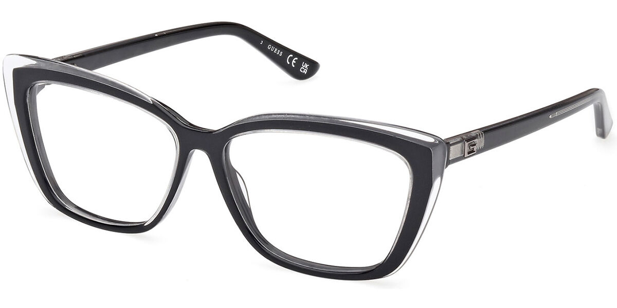 Photos - Glasses & Contact Lenses GUESS GU2977 005 Women's Eyeglasses Clear Size 55  - Blu (Frame Only)