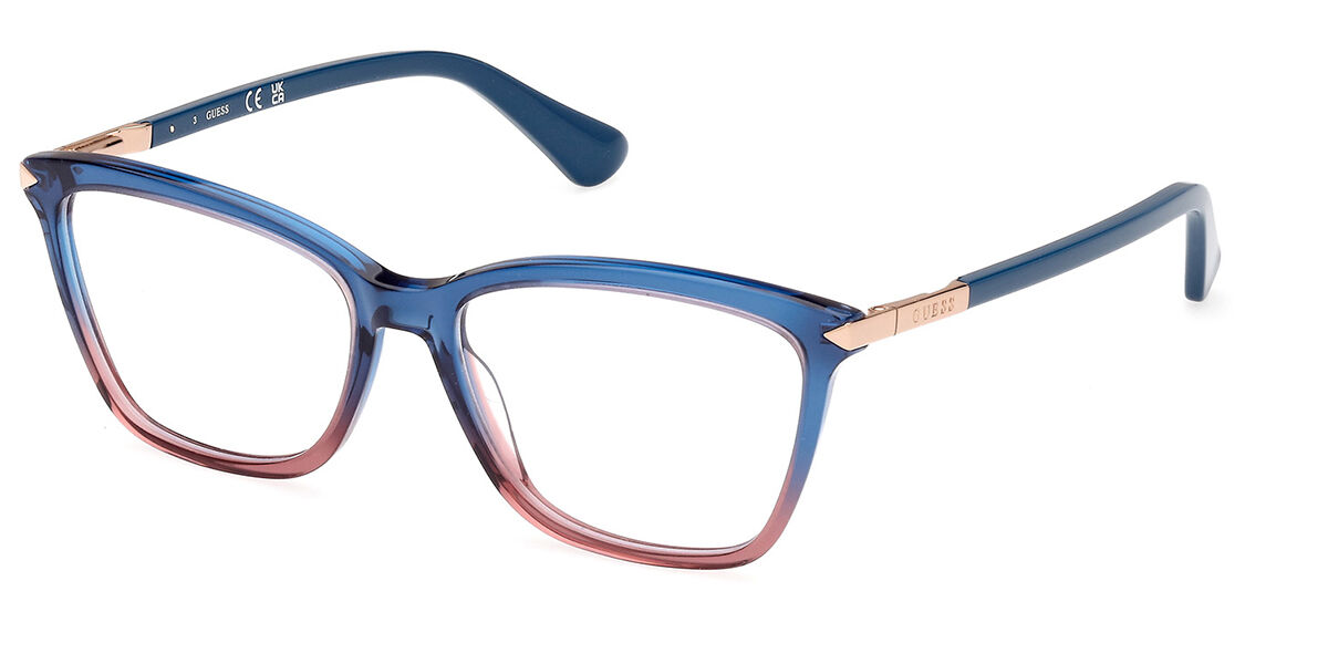 Photos - Glasses & Contact Lenses GUESS GU2880 092 Women's Eyeglasses Blue Size 52  - Blue (Frame Only)