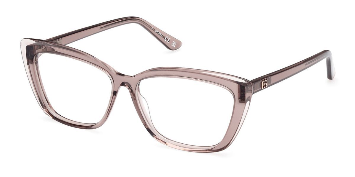 Photos - Glasses & Contact Lenses GUESS GU2977 059 Women's Eyeglasses Brown Size 55  - Blu (Frame Only)