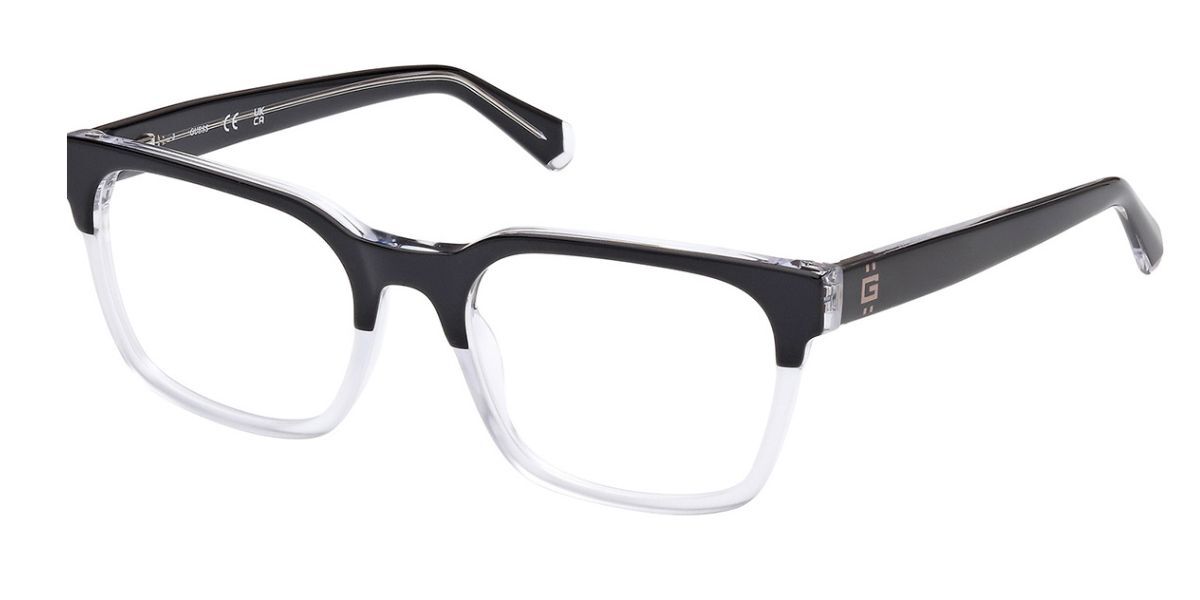 Photos - Glasses & Contact Lenses GUESS GU50094 005 Men's Eyeglasses Clear Size 53  - Blue (Frame Only)