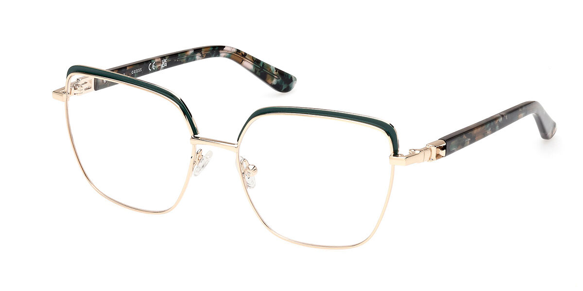 Photos - Glasses & Contact Lenses GUESS GU2983 098 Women's Eyeglasses Green Size 56  - Blu (Frame Only)