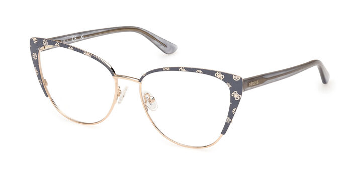 Guess GU50121 021 Pattern White/Gold Eyeglasses  display picture 3