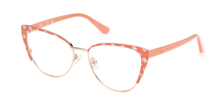 Guess GU50121 021 Pattern White/Gold Eyeglasses  display picture 1