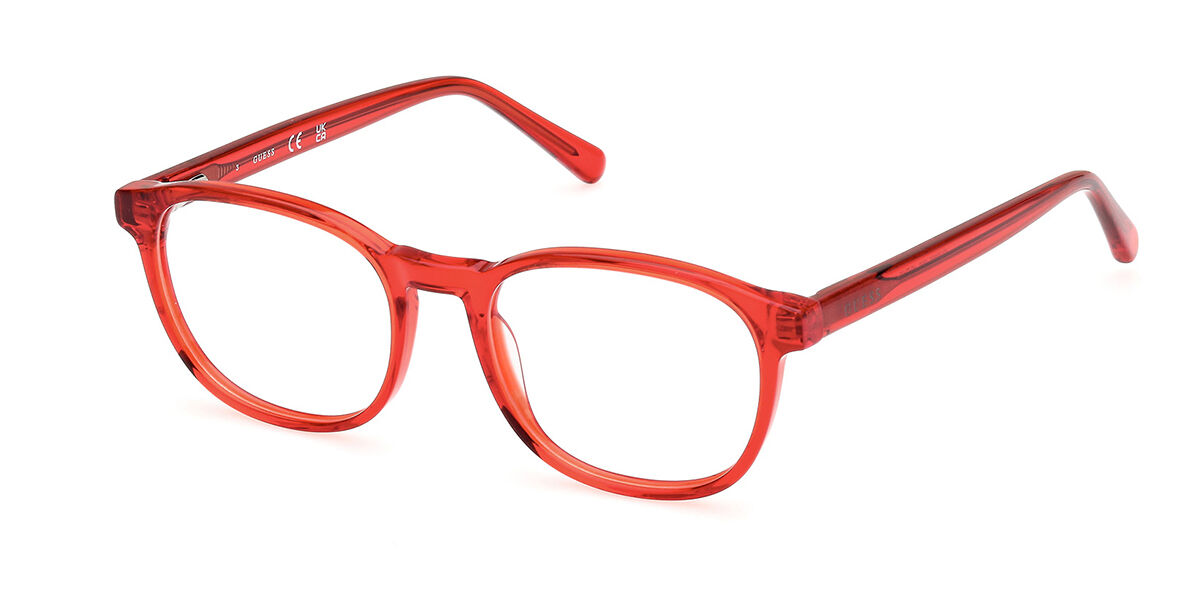 Photos - Glasses & Contact Lenses GUESS GU8290 Kids 066 Kids' Eyeglasses Red Size 49  - Bl (Frame Only)