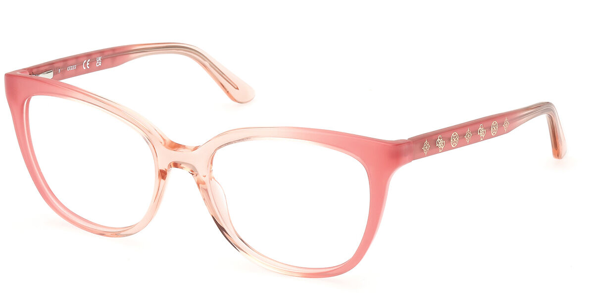 Photos - Glasses & Contact Lenses GUESS GU50114 074 Women's Eyeglasses Pink Size 51  - Blu (Frame Only)