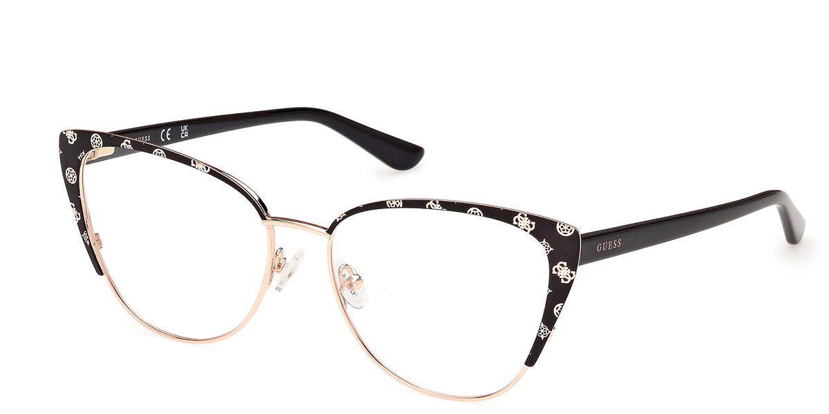 Photos - Glasses & Contact Lenses GUESS GU50121 005 Women's Eyeglasses Gold Size 53  - Blu (Frame Only)