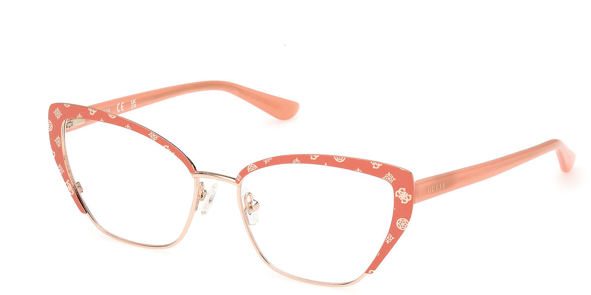Photos - Glasses & Contact Lenses GUESS GU50122 074 Women's Eyeglasses Pink Size 54  - Blu (Frame Only)
