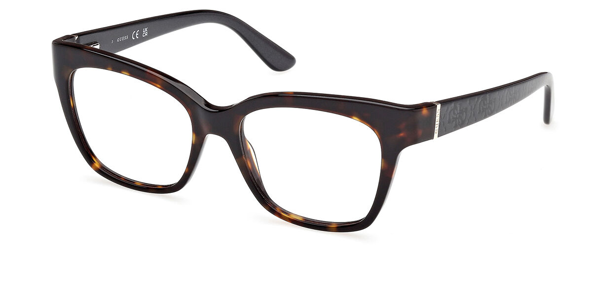 Photos - Glasses & Contact Lenses GUESS GU50233 052 Women's Eyeglasses Tortoiseshell Size 53  - Blue Light Block Available (Frame Only)