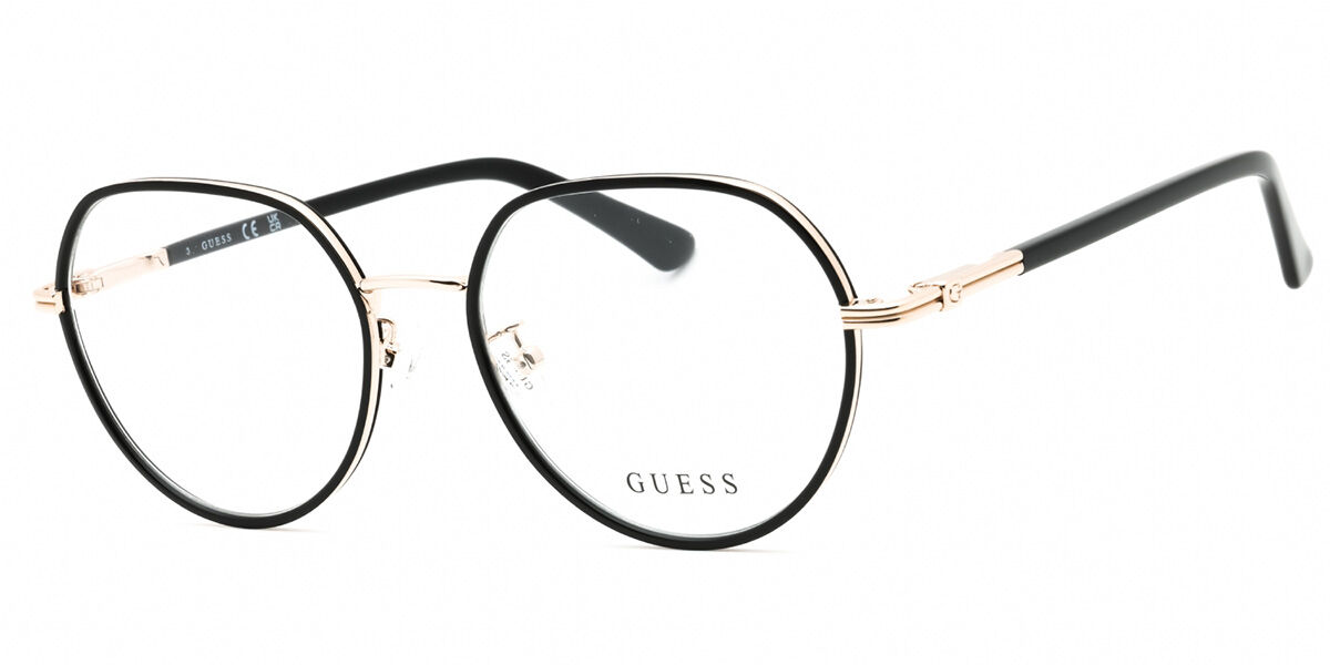 Guess GU2915-D Asian Fit 032 Black/Pale Gold Eyeglasses  display picture 1