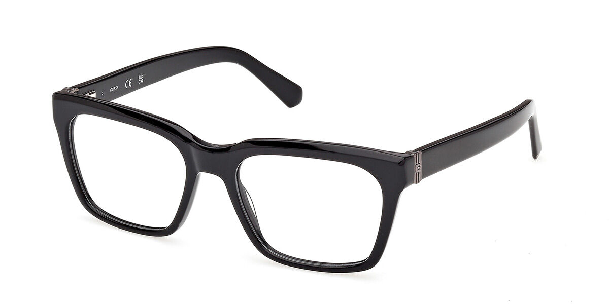 Guess Herren Shiny Black Gu50365 001 Schwarze Brillen