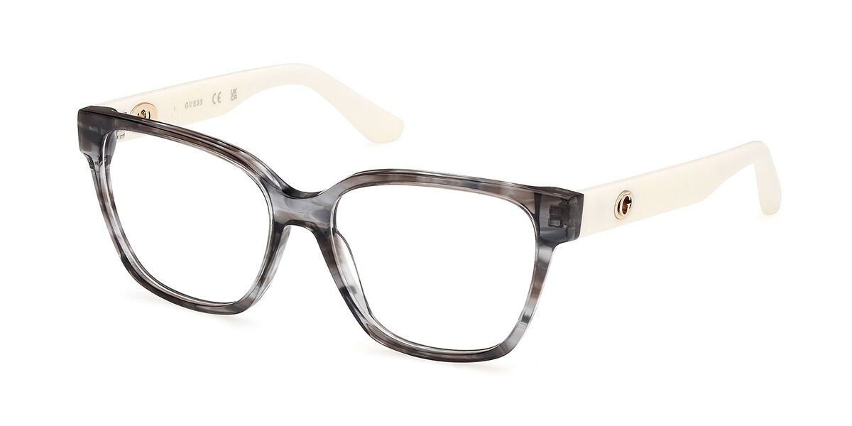 Guess Gu50381 020 Women's Glasses Grey Size 54 - Free Lenses - Blue Light Block Available In Grey,horn