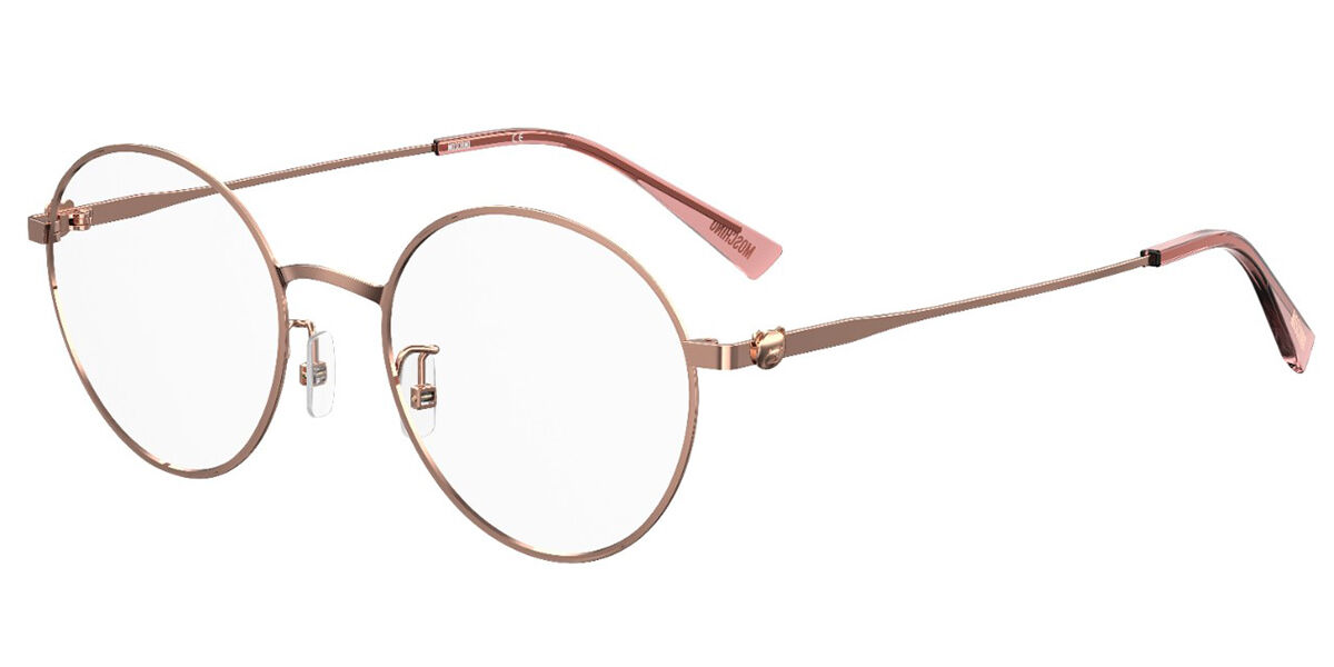 Moschino MOS565/F Asian Fit DDB 51 Guldiga Glasögon (Endast Båge) Kvinna