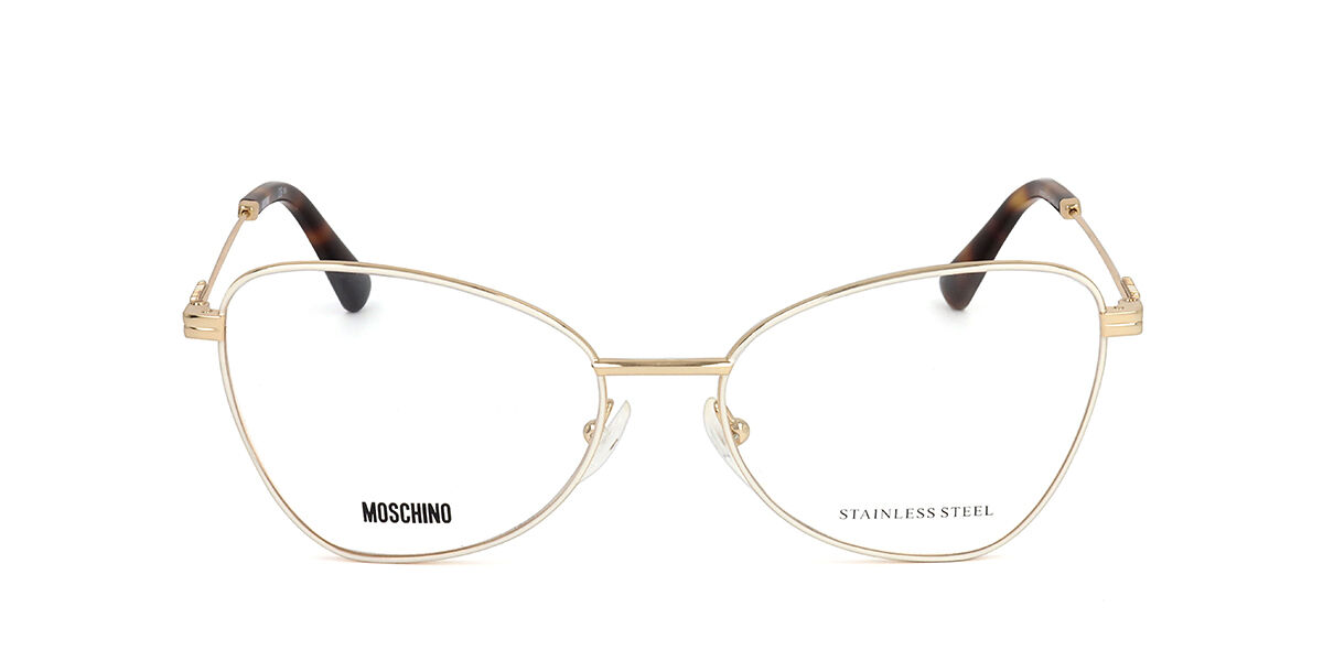 Moschino MOS574 SZJ Butterfly Ivory/Rose Gold Frame Eyeglasses ...