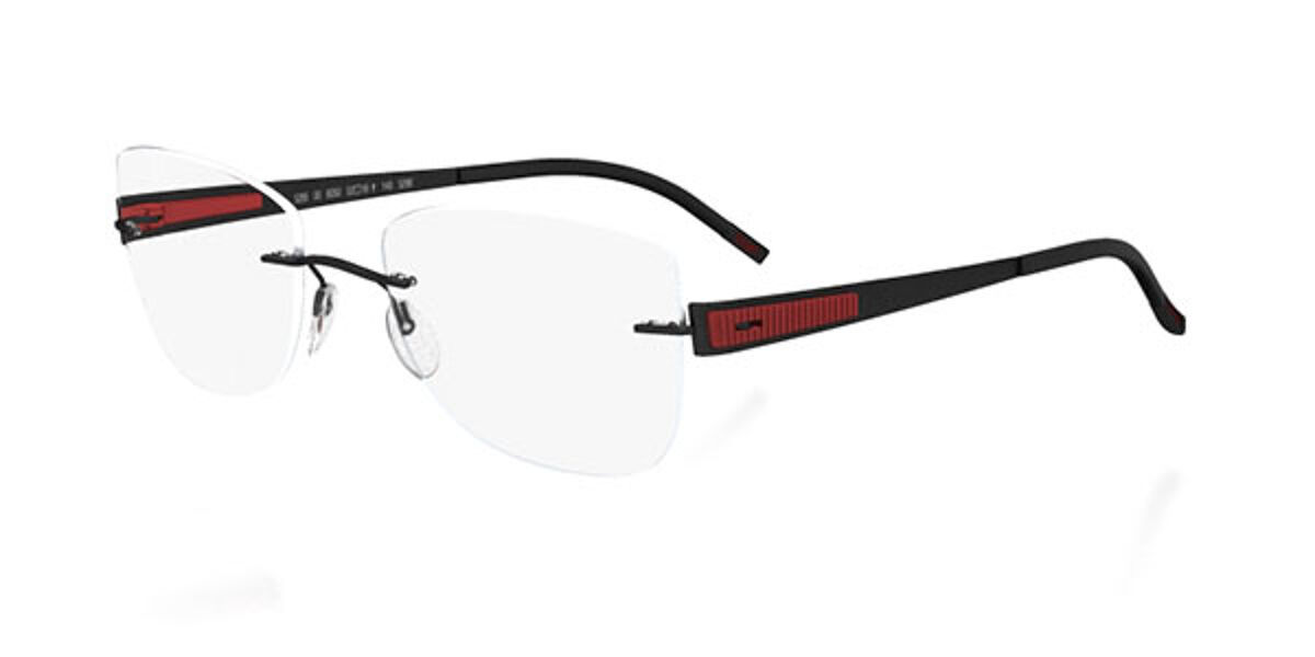 Silhouette LITE TOUCH 4353 6055 Eyeglasses in Black | SmartBuyGlasses USA