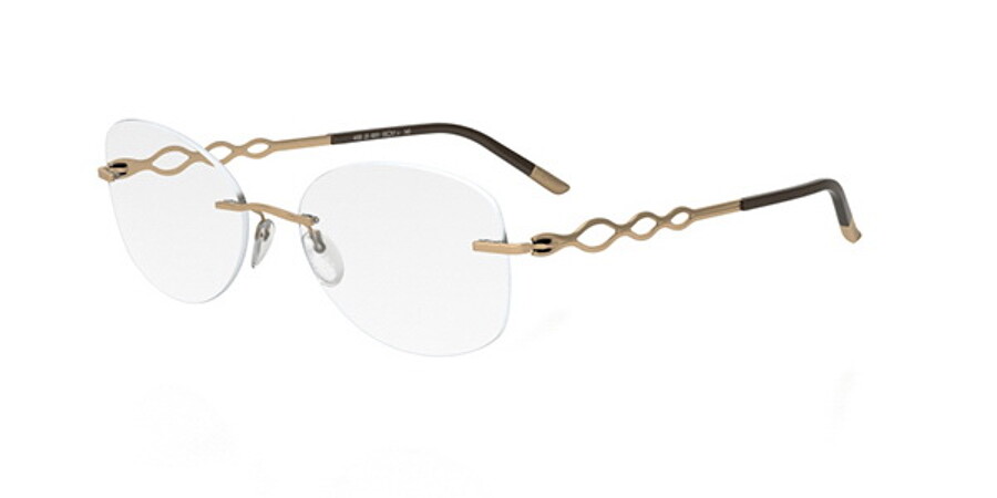 Silhouette CHARMING DIVA 4458 6051 Oval Gold Eyeglasses silhouette-charming-diva-4458-6051-oval-gold-eyeglasses