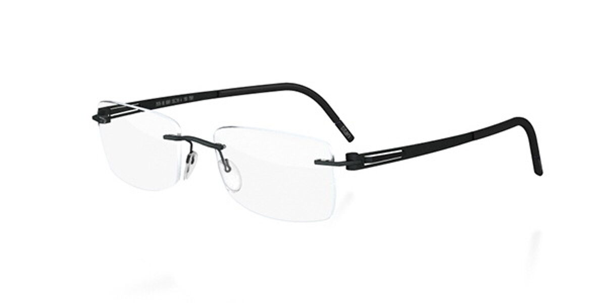 Silhouette LITE TWIST 5393 6059 Glasses Black | VisionDirect Australia