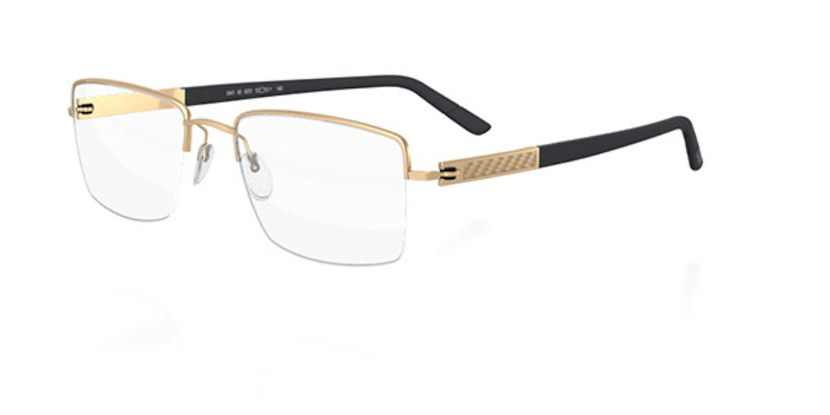 Silhouette CARBON INTARSIA NYLOR 5441 6051 Eyeglasses in Gold ...