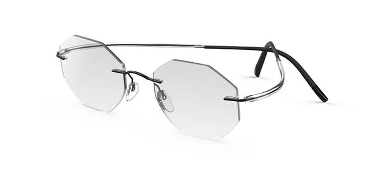 silhouette rimless 5523 essence eyeglasses in white