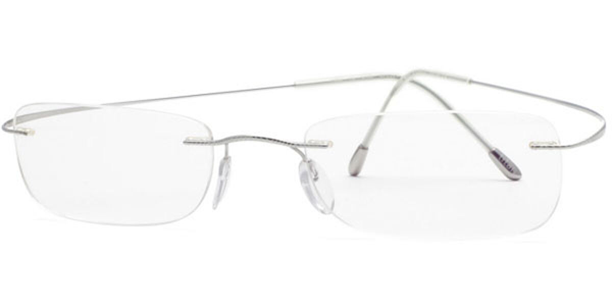 Silhouette 7565 6100 Eyeglasses in Silver | SmartBuyGlasses USA