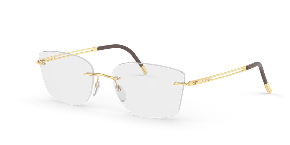 Silhouette Light Facette 5536 7520 Eyeglasses in Gold | SmartBuyGlasses USA
